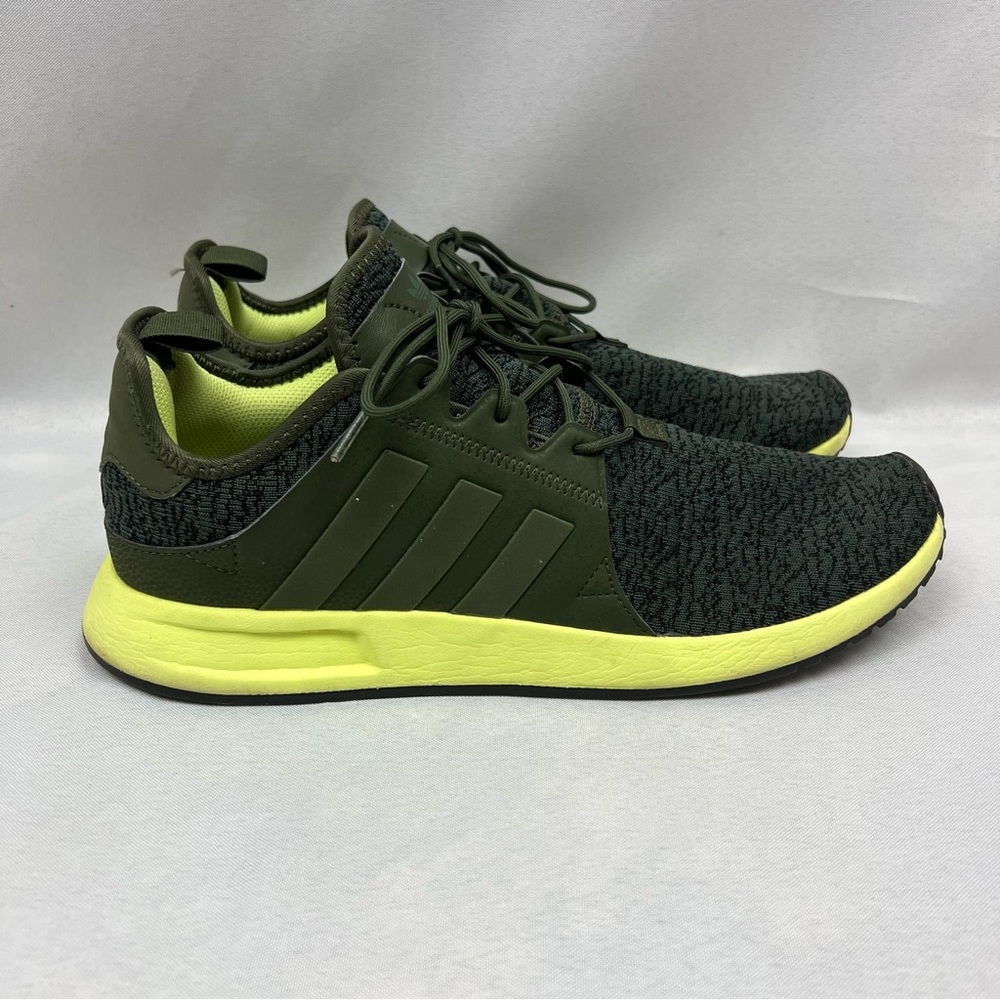 Adidas Originals X PLR Olive Green Lime Men’s Sneakers Running Shoes Size 10.5 - Picture 4 of 10